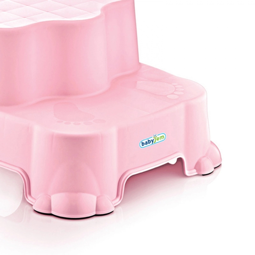 BabyJem Step Stool Roz - 2 Trepte pentru Copii - imagine 6