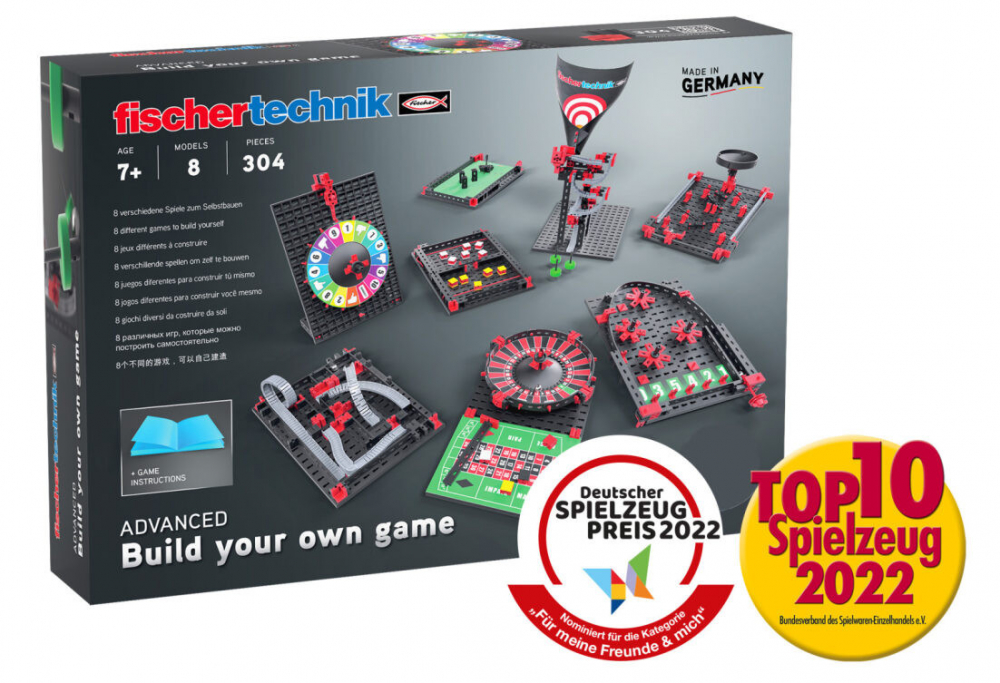 Kit STEM Fischertechnik 8 jocuri de construit