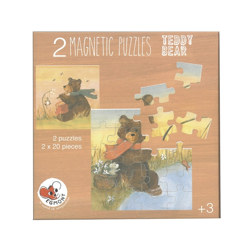 Set 2 Puzzle-uri Magnetice Ursuletul de plus Egmont