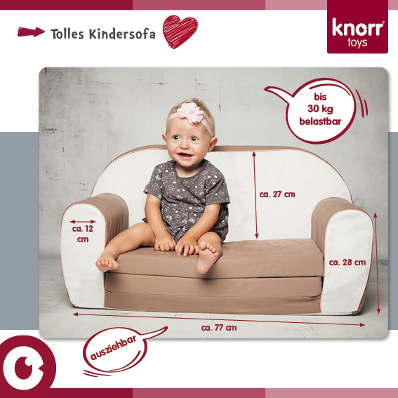 Canapea Extensibila Copii Knorr Toys | Confort & Fun - imagine 4