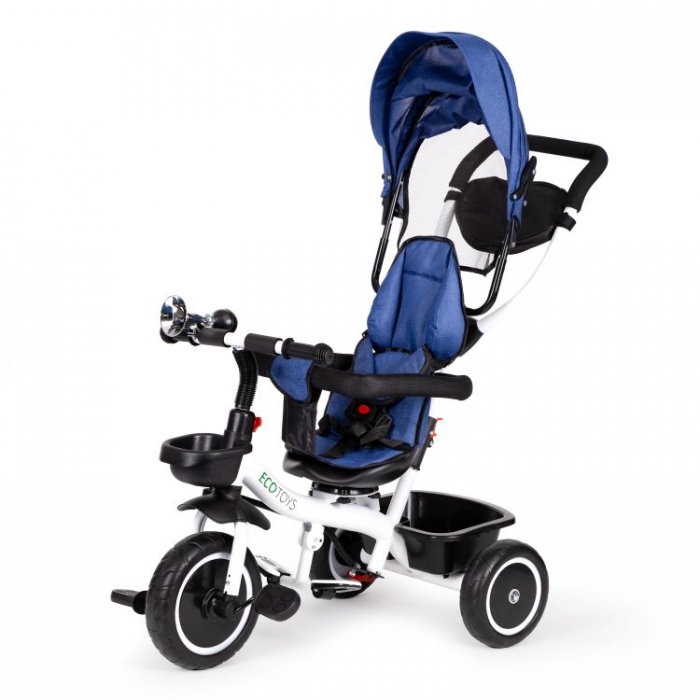Tricicleta Ecotoys Albastru, 6 Luni+ | Siguranta Si Confort - imagine 6