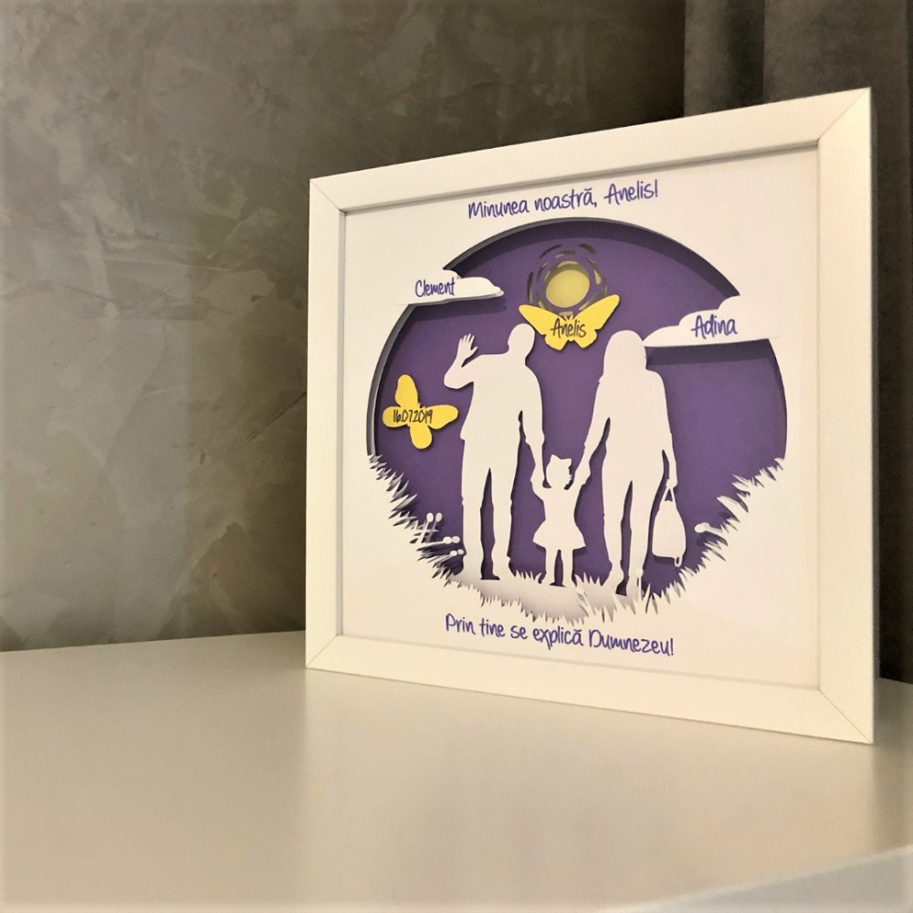 Tablou Luminos Părinți și Copii Noorhandmade - imagine 5