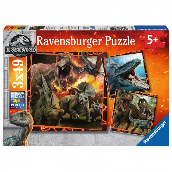 Puzzle Ravensburger Jurassic World 100 piese