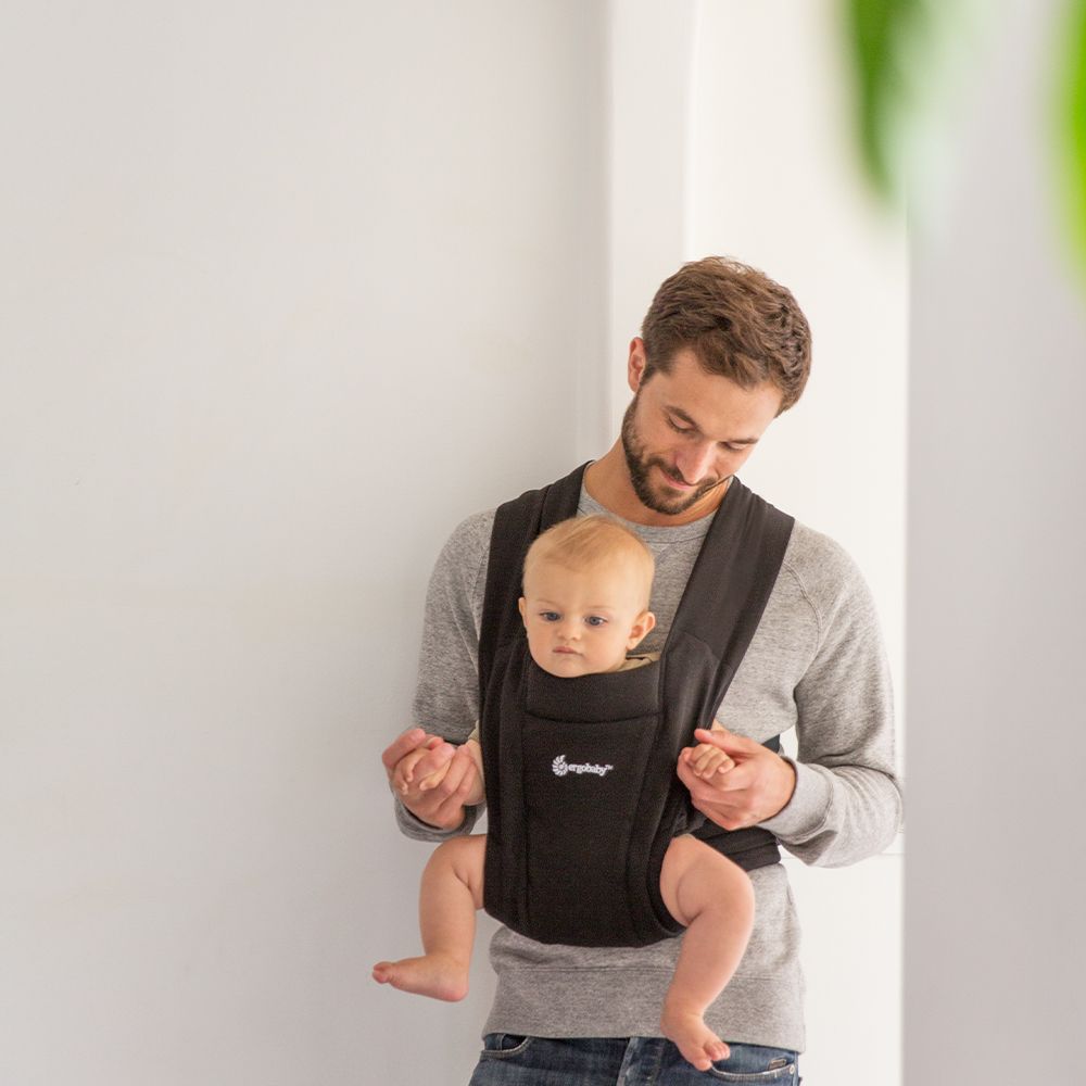 Marsupiu Ergobaby Embrace Pure Black - imagine 3