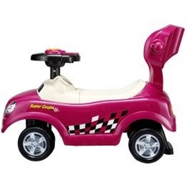 Ecotoys Mini Cooper Roz, Masinuta de Impins 1-3 Ani - imagine 3