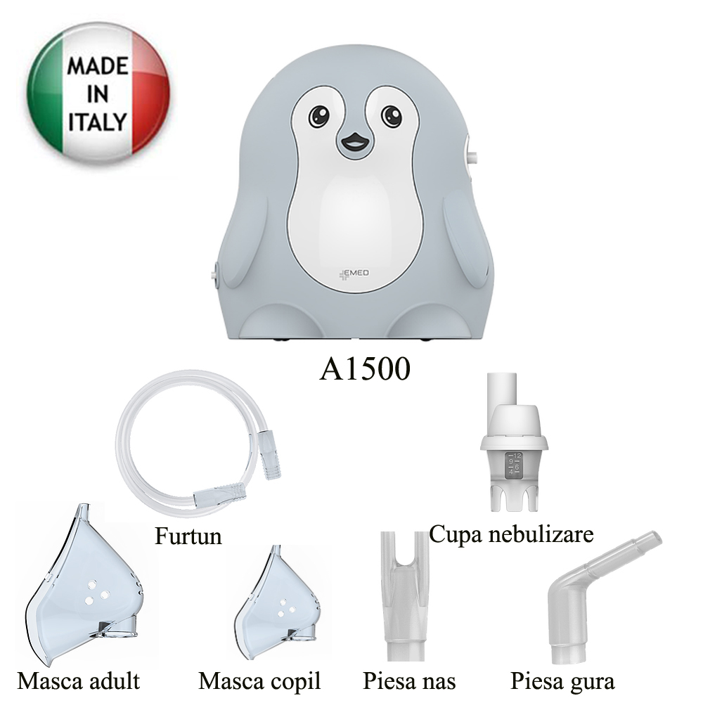 Aparat Aerosoli Pinguin A1500 Emed | Terapie Eficientă