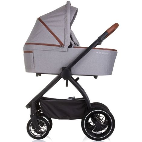 Chipolino Prestige 3 in 1 - Carucior Premium Cloud Grey - imagine 3