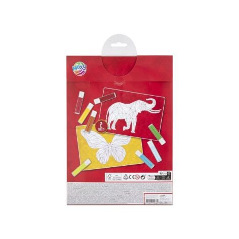 Moxy Set Pictura Nisip Elefant A4 - Creativitate - imagine 2