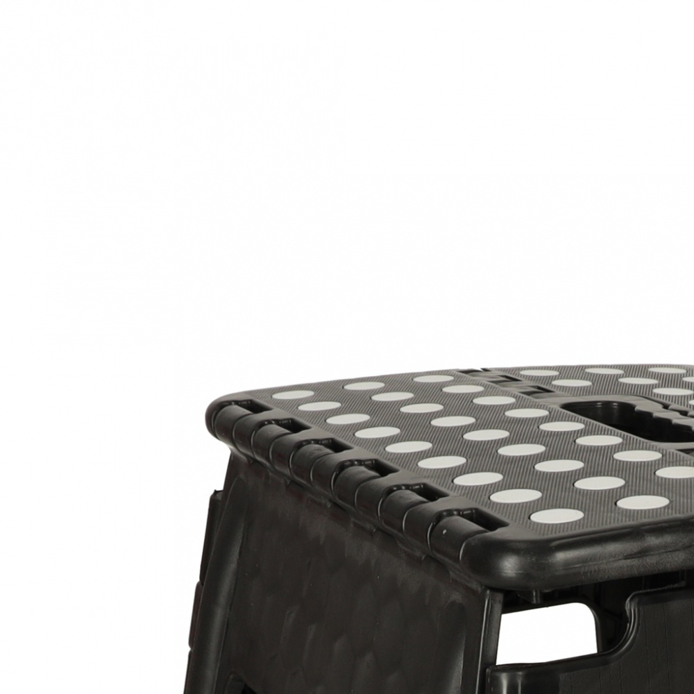 Ikonka Scaunel Pliabil Negru 39cm - Pratic și Compact