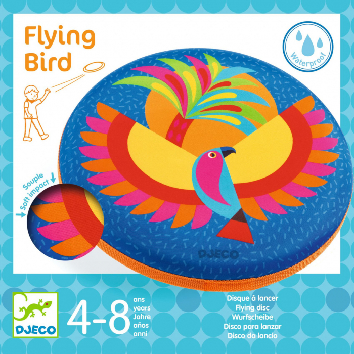Disc Frisbee Djeco Pasăre, 20 cm