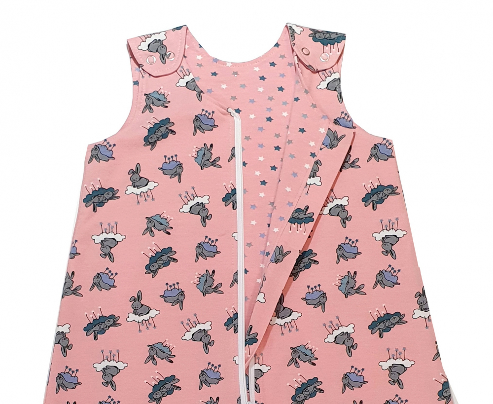 Sac de dormit Bunny Pink KidsDecor, 0.8 Tog