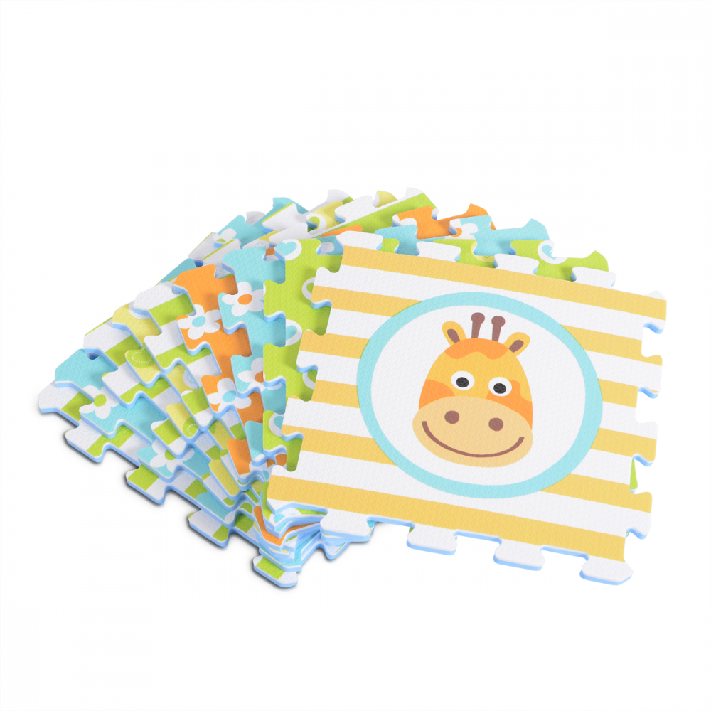 Covoras Puzzle Moni Animals 9 Piese - Spuma - imagine 2