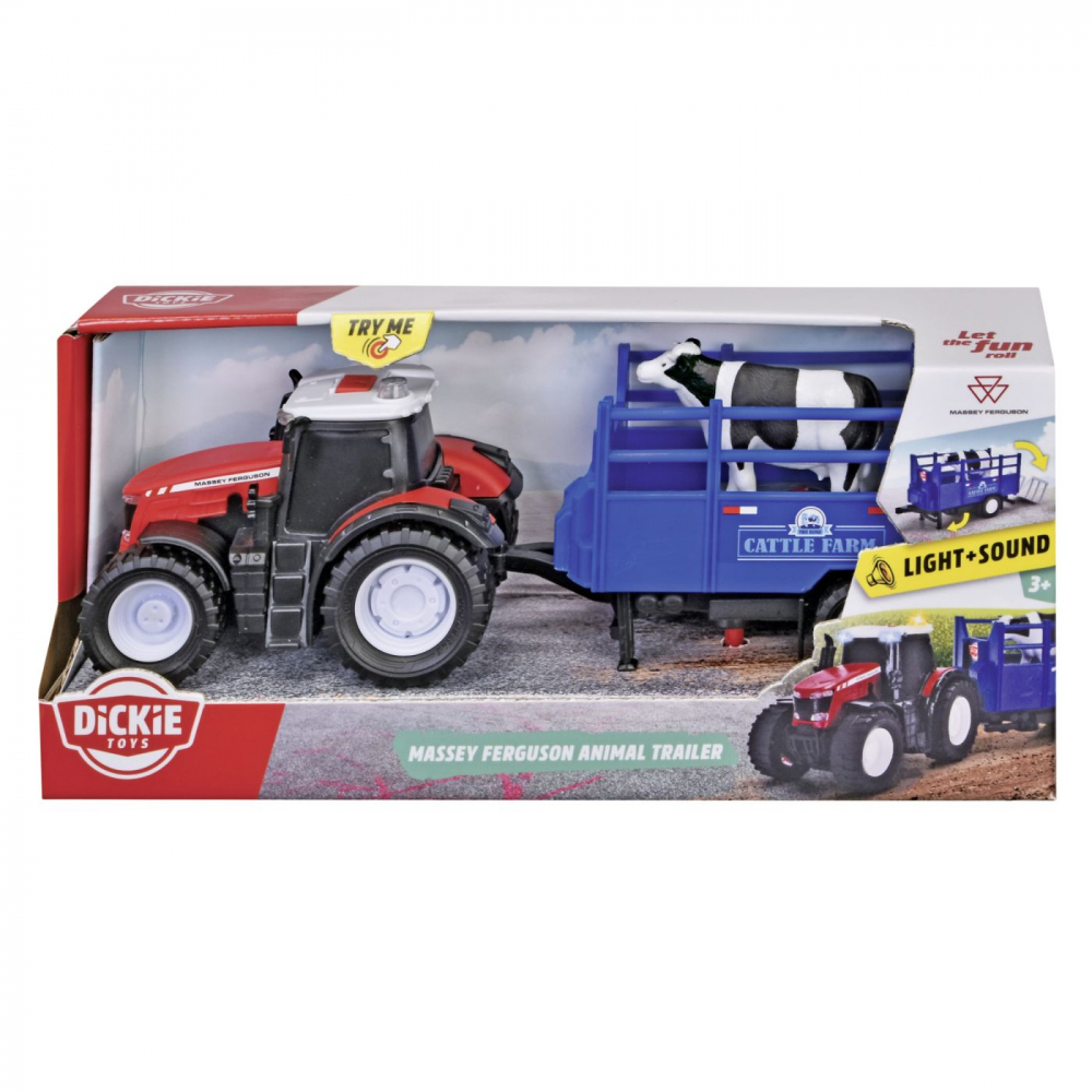 Tractor Massey Ferguson cu Remorca și Sunete Simba