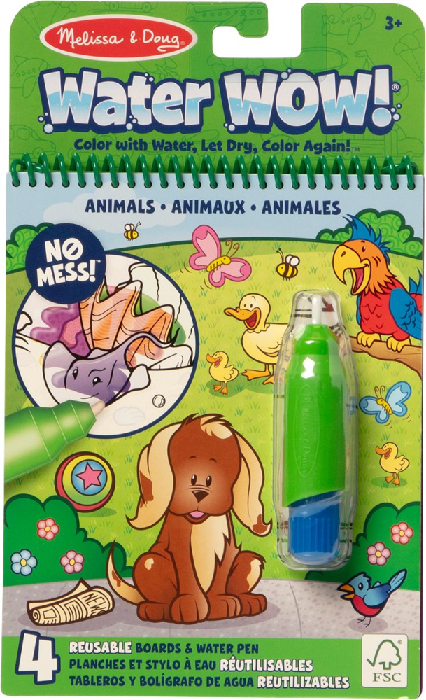 Melissa & Doug Carte Colorat Apă Water Wow Animale