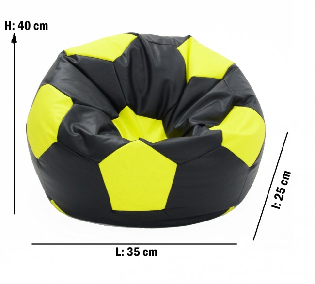 Fotoliu Minge Pufrelax Telstar, Piele Eco