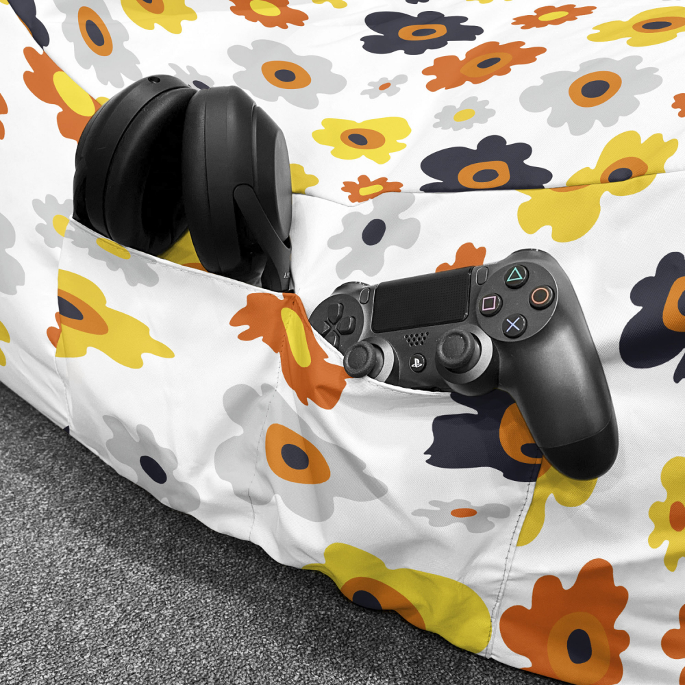 Fotoliu Puf Chill XL Daisy | Updeco - imagine 4