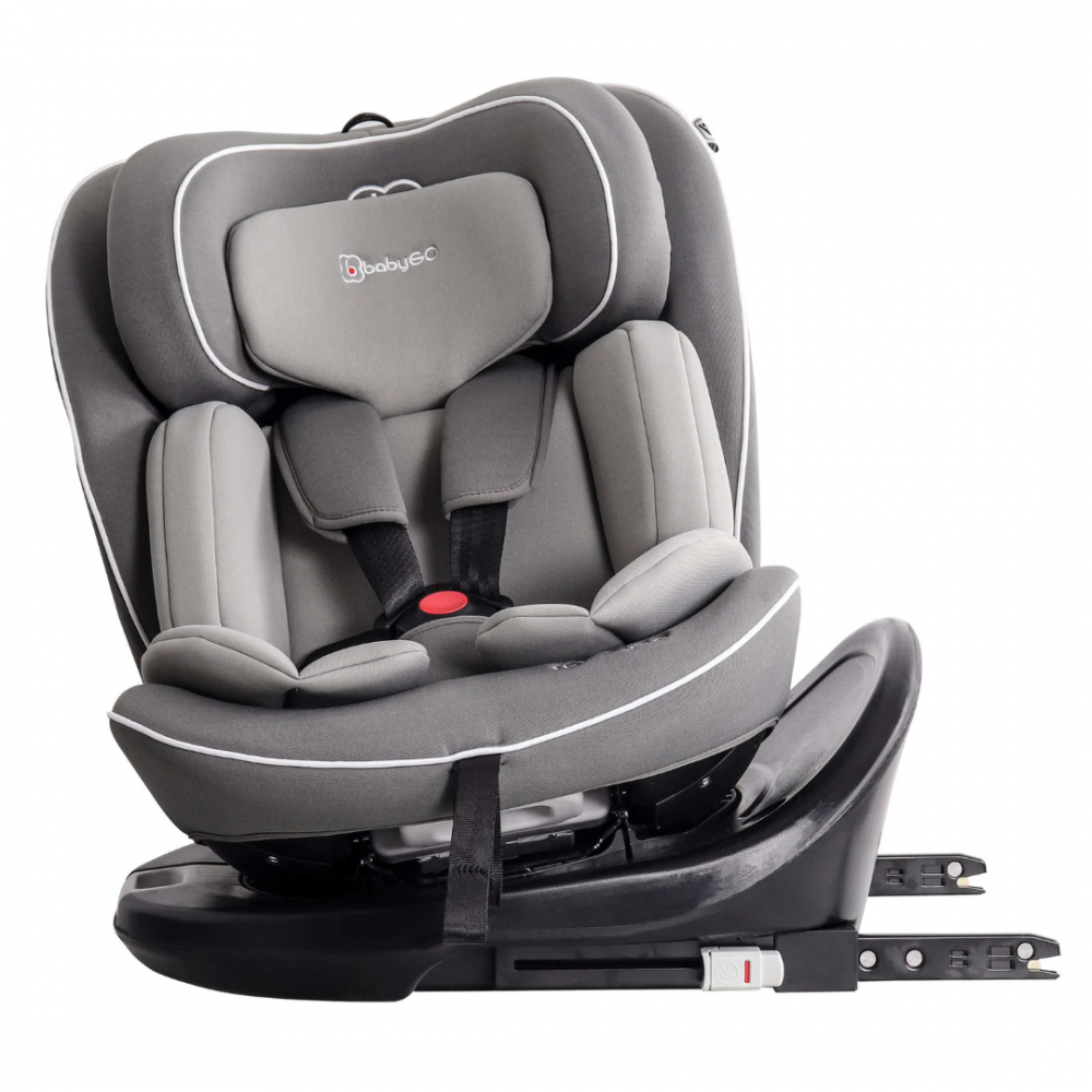 Scaun Auto BabyGo Nova2 R129, 40-150cm, Gri - imagine 4