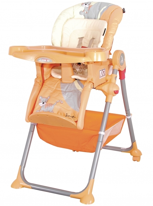 Scaun masă Coletto Jungle Tiger, husă PVC - imagine 2