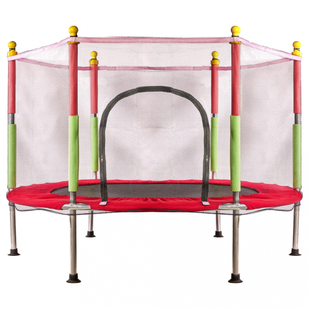 Trambulină Copii 140 cm Ikonka cu Plasă Siguranță - imagine 6
