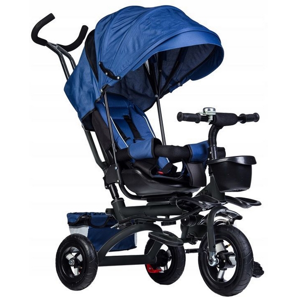 Tricicleta Ecotoys Albastră cu Șezut Rotativ