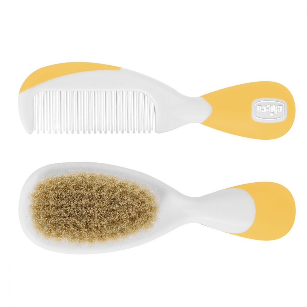 Set Pieptan și Perie Chicco - Îngrijire Delicată - imagine 2