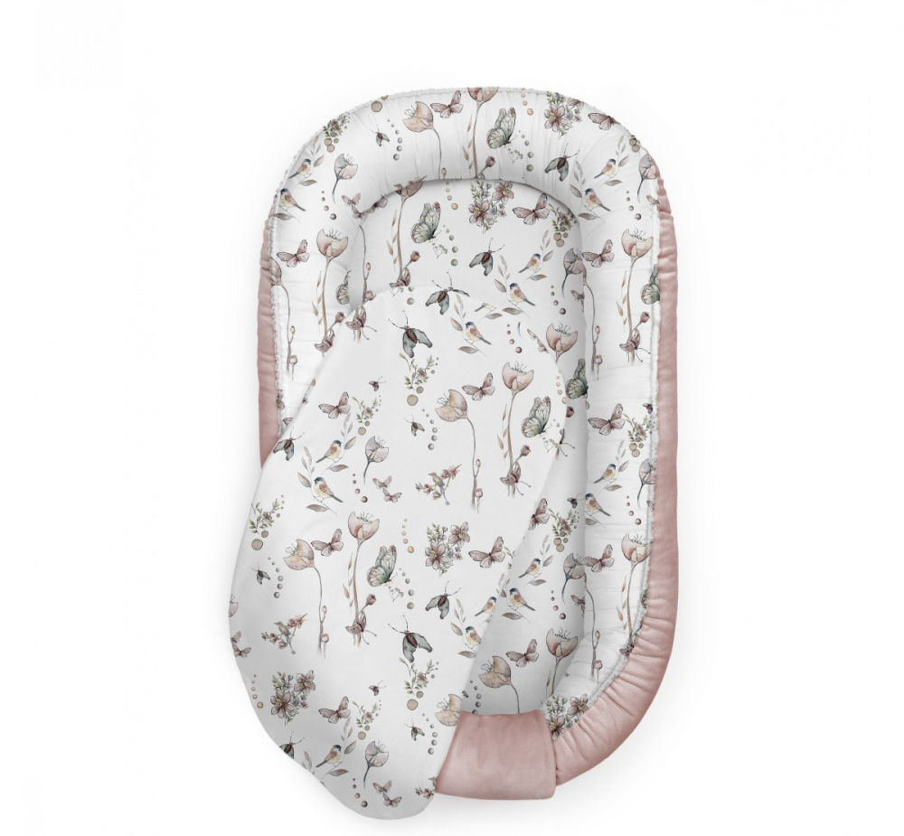 Babynest Premium BabySteps Bumbac și Catifea Nature Sepia Rose - imagine 8