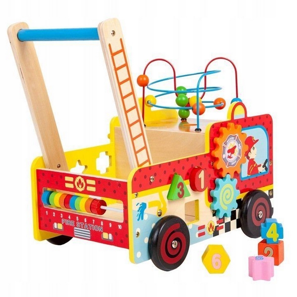 Antemergător Pompieri Ecotoys | Educativ și Multicolor - imagine 3