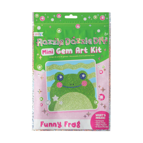 Ooly Funny Frog - Kit Creativ cu Diamante