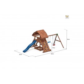 Complex Joacă Fungoo Giant cu Leagane și Tobogan - imagine 4
