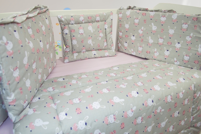 Lenjerie Patut Mykids Dancing Bunny 4+1 Piese - imagine 2