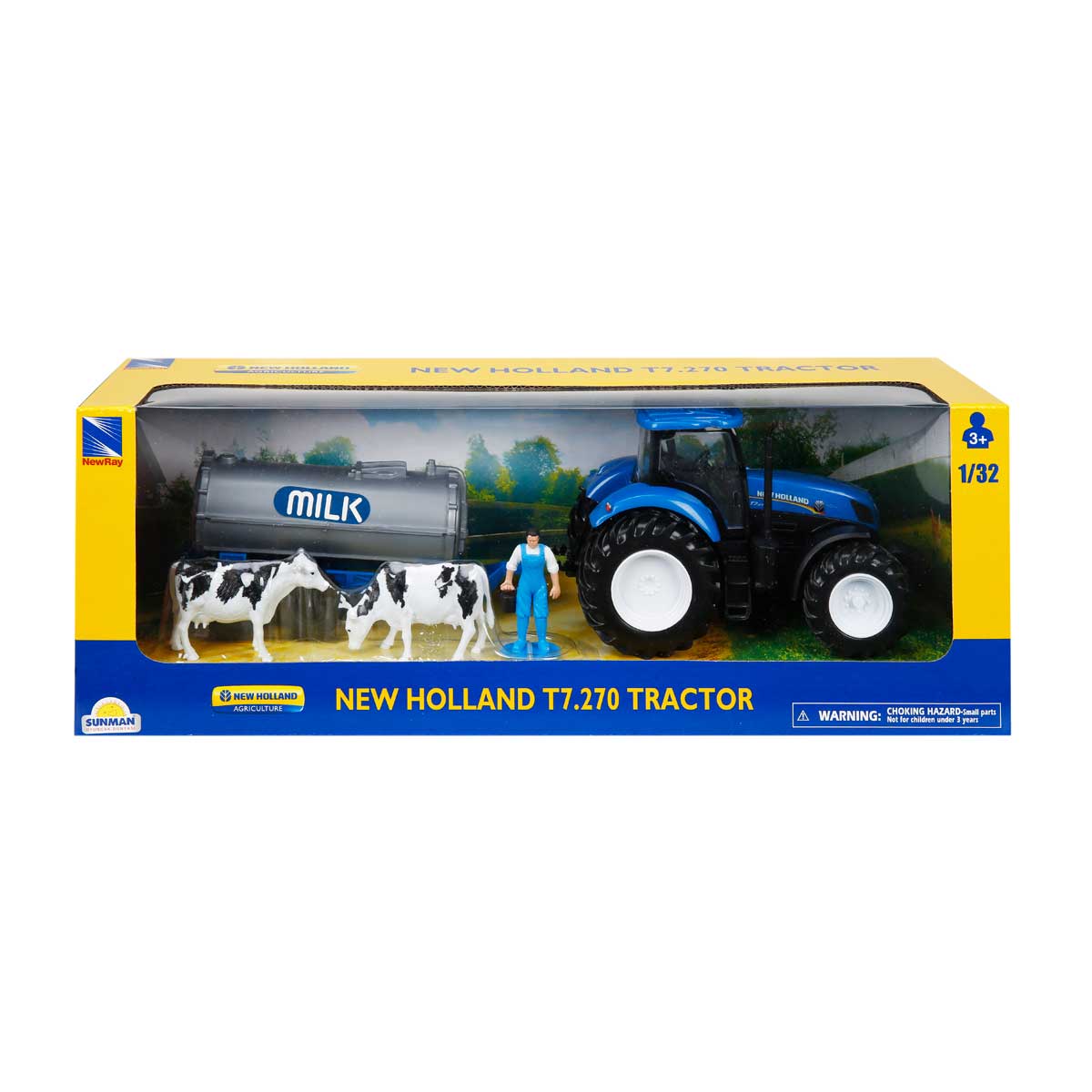 Tractor New Holland T7.270 cu Rezervor Lapte 1:32