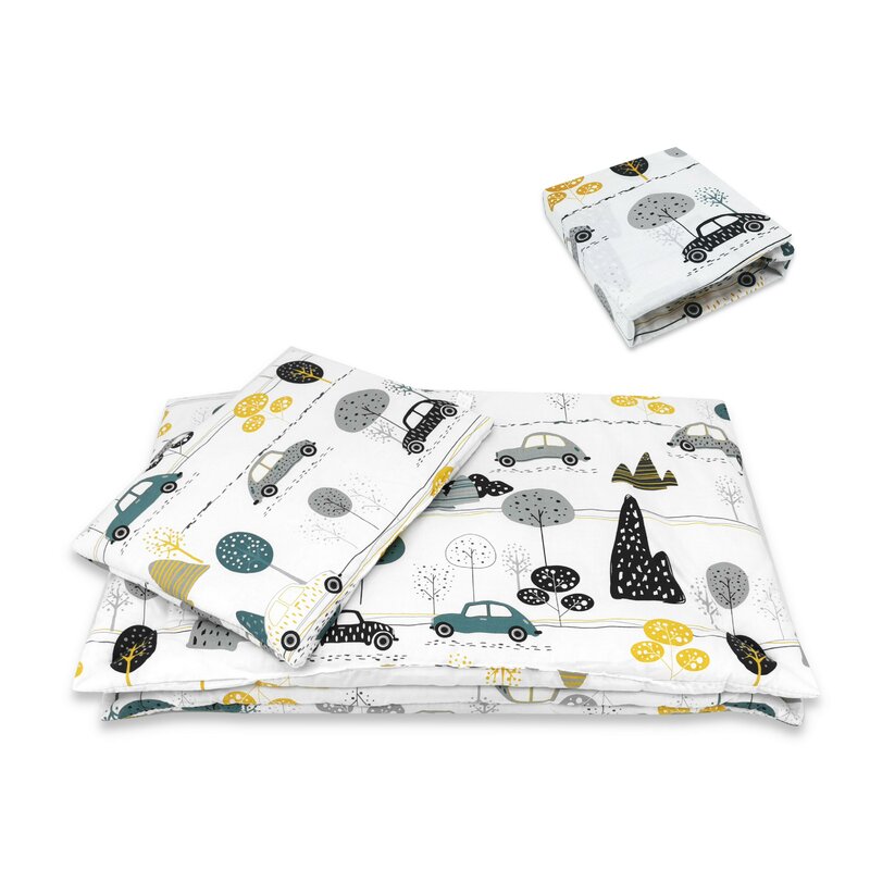 Set Lenjerie Patut MimiNu 5 Piese, 120x60 cm, Bumbac - imagine 2