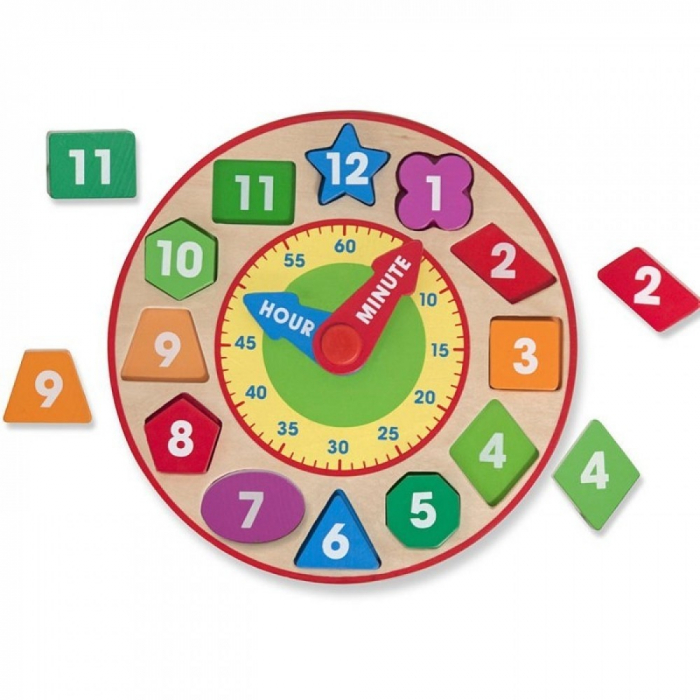 Ceas Sortator Forme Melissa & Doug Lemn Educativ