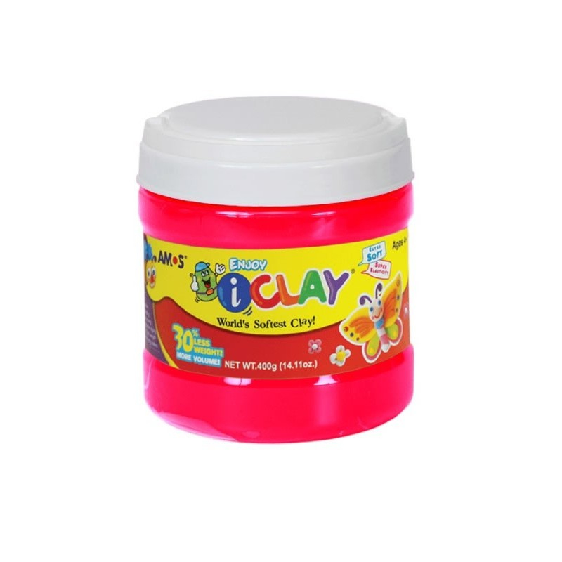 Plastilina iClay Enjoy Rosu 400g Amos