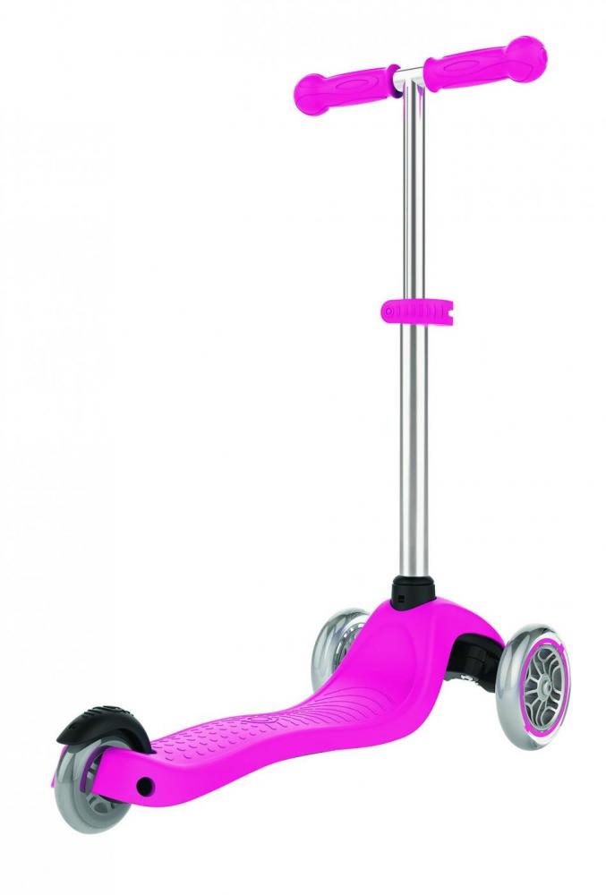 Trotineta Primo V2 Lights Globber Roz, 3 Roti LED - imagine 4