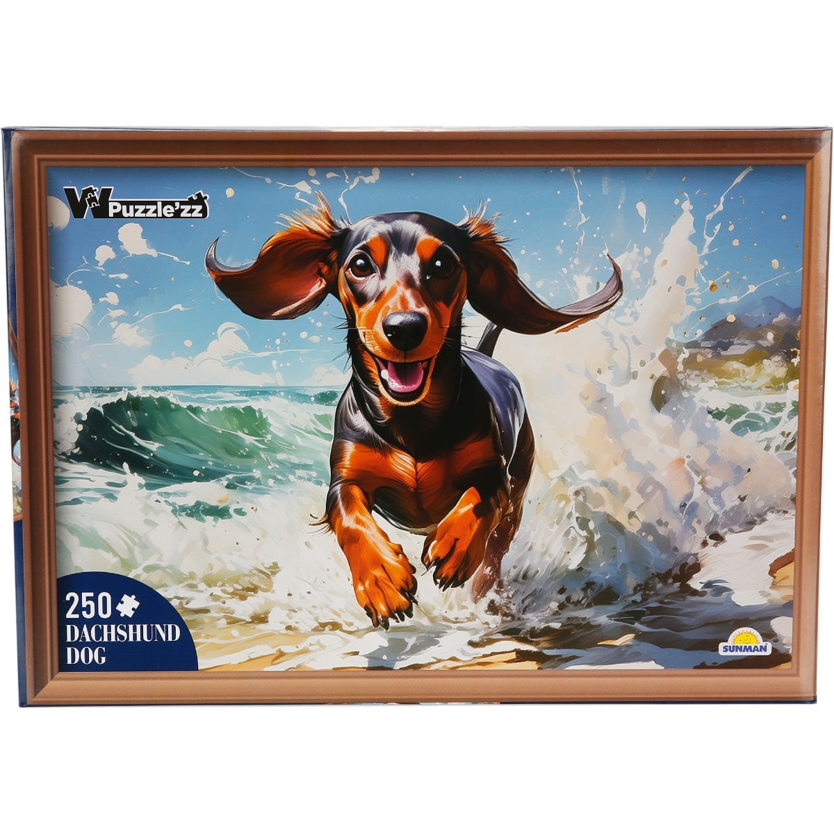 Puzzle Witty Puzzlezz Caine pe plaja, 250 piese