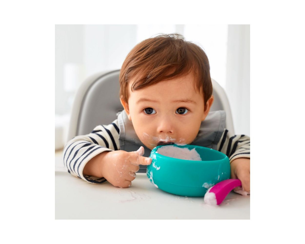 Bol Silicon Teal OXO Tot Stabil, Fără BPA - imagine 4