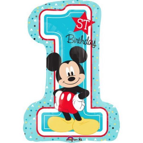 Balon Mickey Cifra 1 Amscan | Decor Petrecere