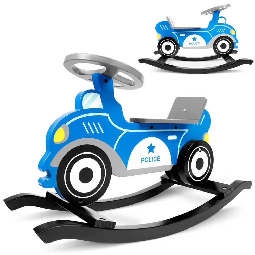 Balansoar Masina Politie Ricokids Albastru