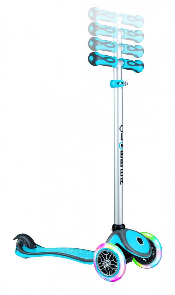 Trotineta Globber Evo 4in1 Comfort Lights Albastru - imagine 2