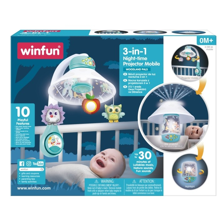 Winfun Proiector 3-în-1 Copii Muzică Somn