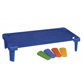 Set 4 Picioare Suprainălțare Pat Stivuibil, Plastic