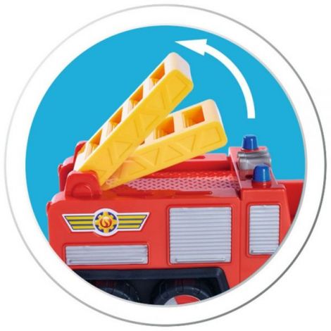 Simba Fireman Sam Jupiter Masina Pompieri + Figurina - imagine 3