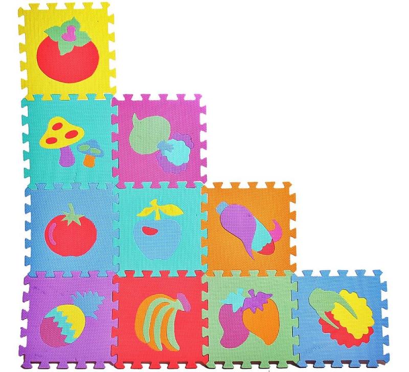 Covor puzzle spuma 10 piese Fructe Malplay - imagine 7