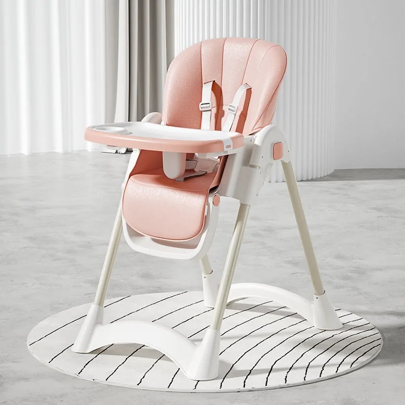 Scaun Masa Pliabil Little Mom Pink, cu Reductor - imagine 3