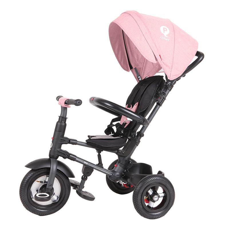 Tricicleta Qplay Rito Rubber Roz, Pliabila