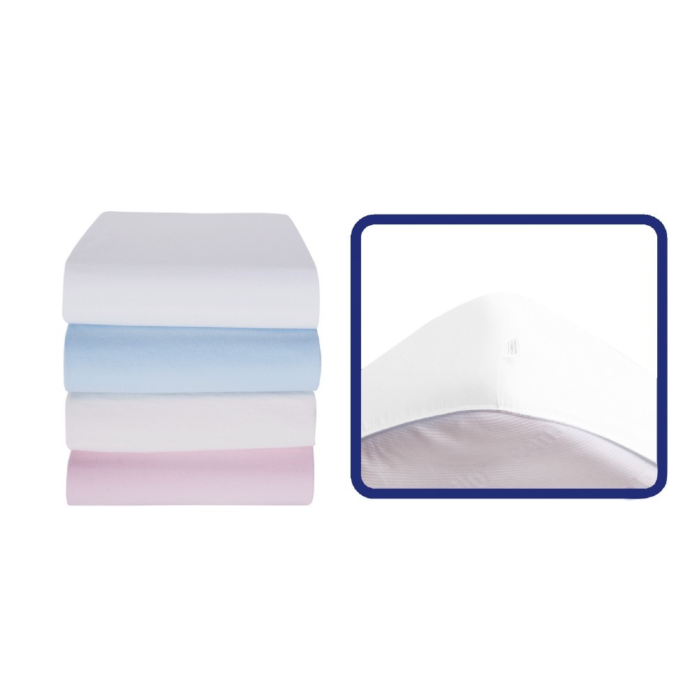Cearceaf patut elastic 70x140 cm alb SeviBebe - imagine 2
