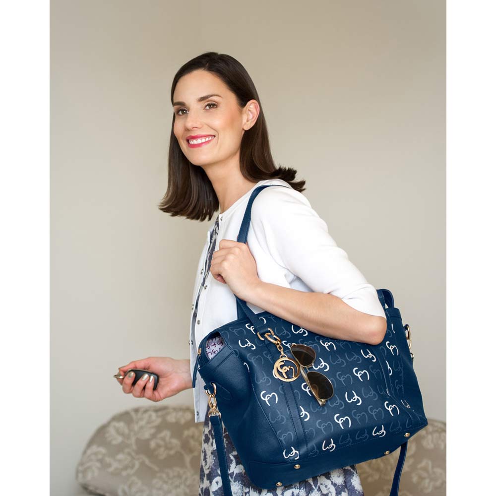 Geanta Multifunctionala Hannah Navy Clevamama - imagine 3