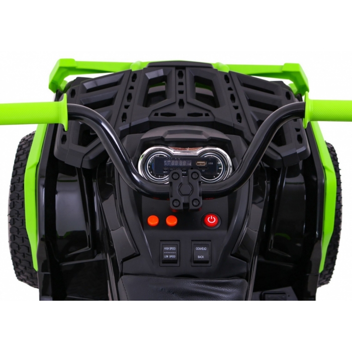 ATV Electric Copii Ramiz 90W Negru-Verde - imagine 3