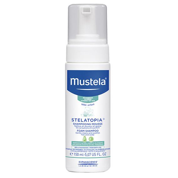 Mustela Stelatopia Șampon Spumă Piele Uscată